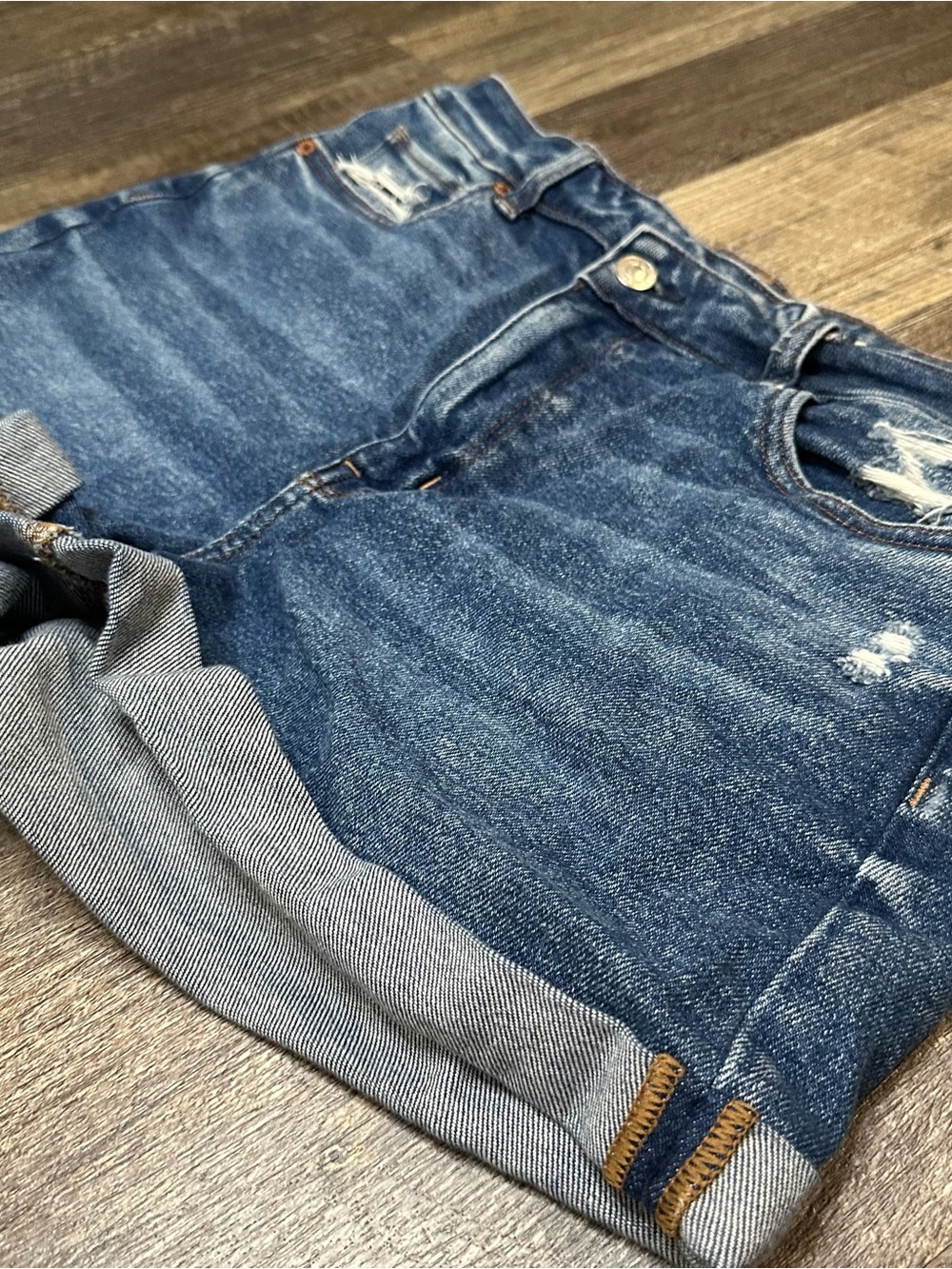 American Eagle Stretch Distressed Denim Jean Shorts - Size 10
